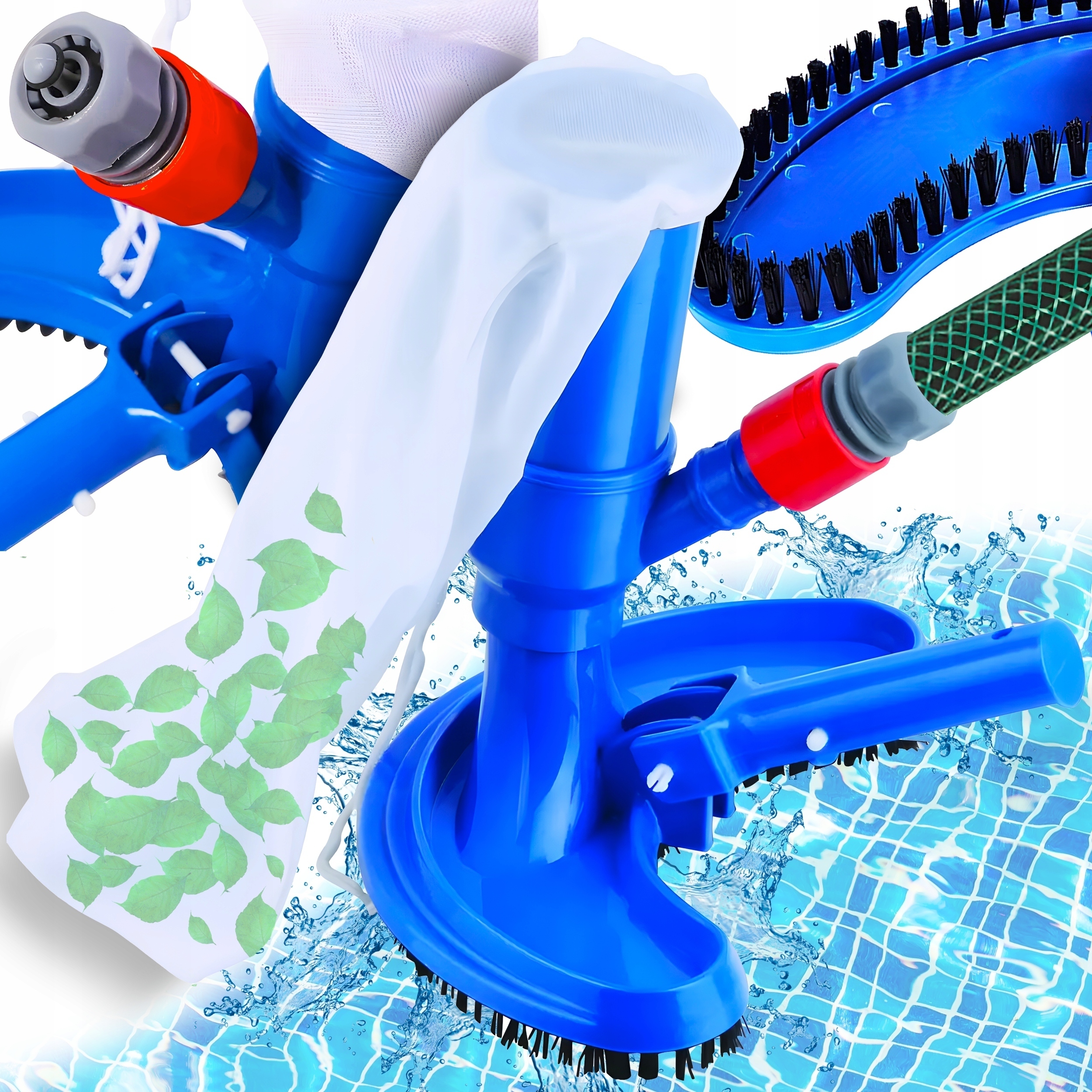 ODKURZACZ ZESTAW DO CZYSZCZENIA BASENÓW SIATECZKA