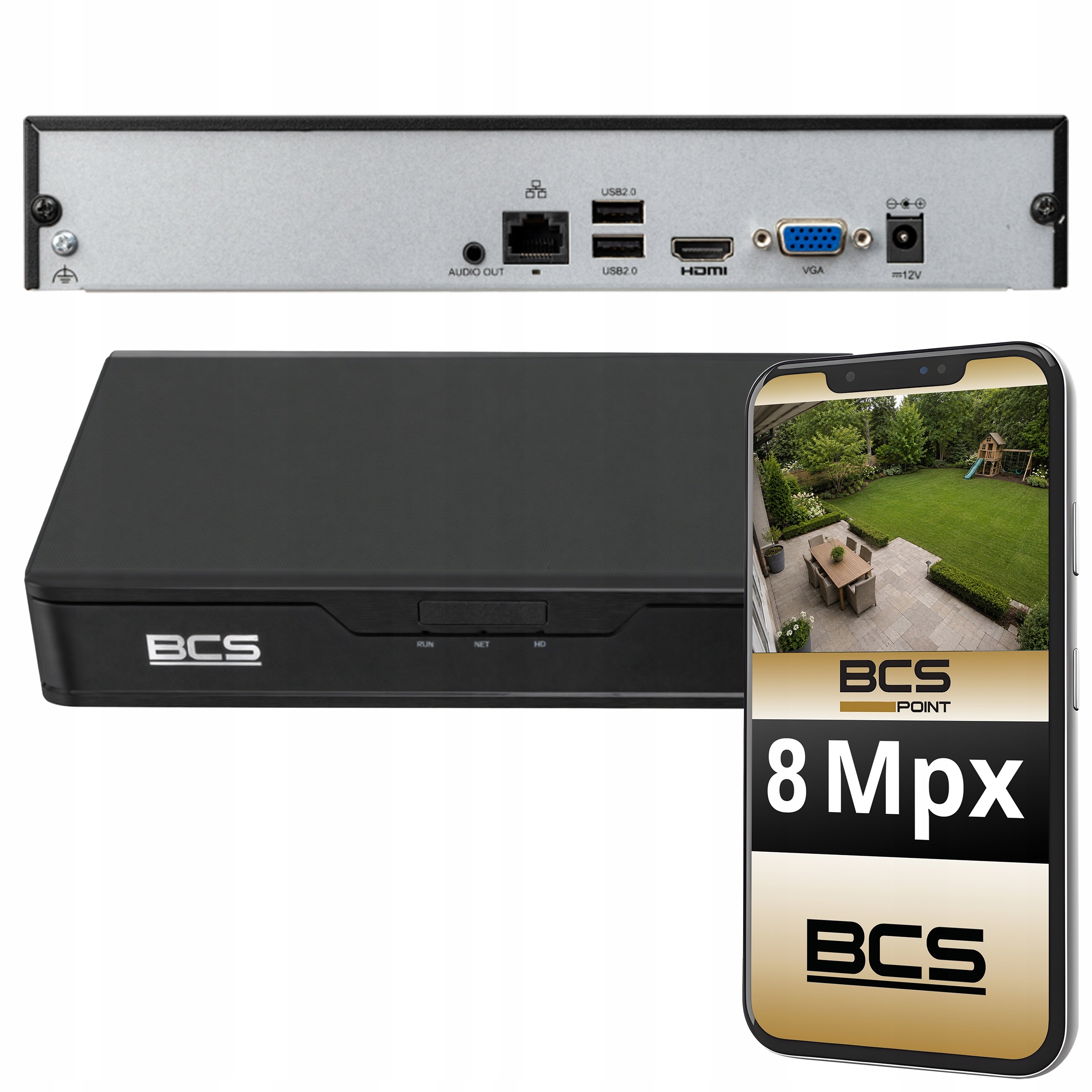 Záznamník Pro Monitorování Bcs Point 16 Kanálů Do 8 Mpx Onvif Aplikace P2P