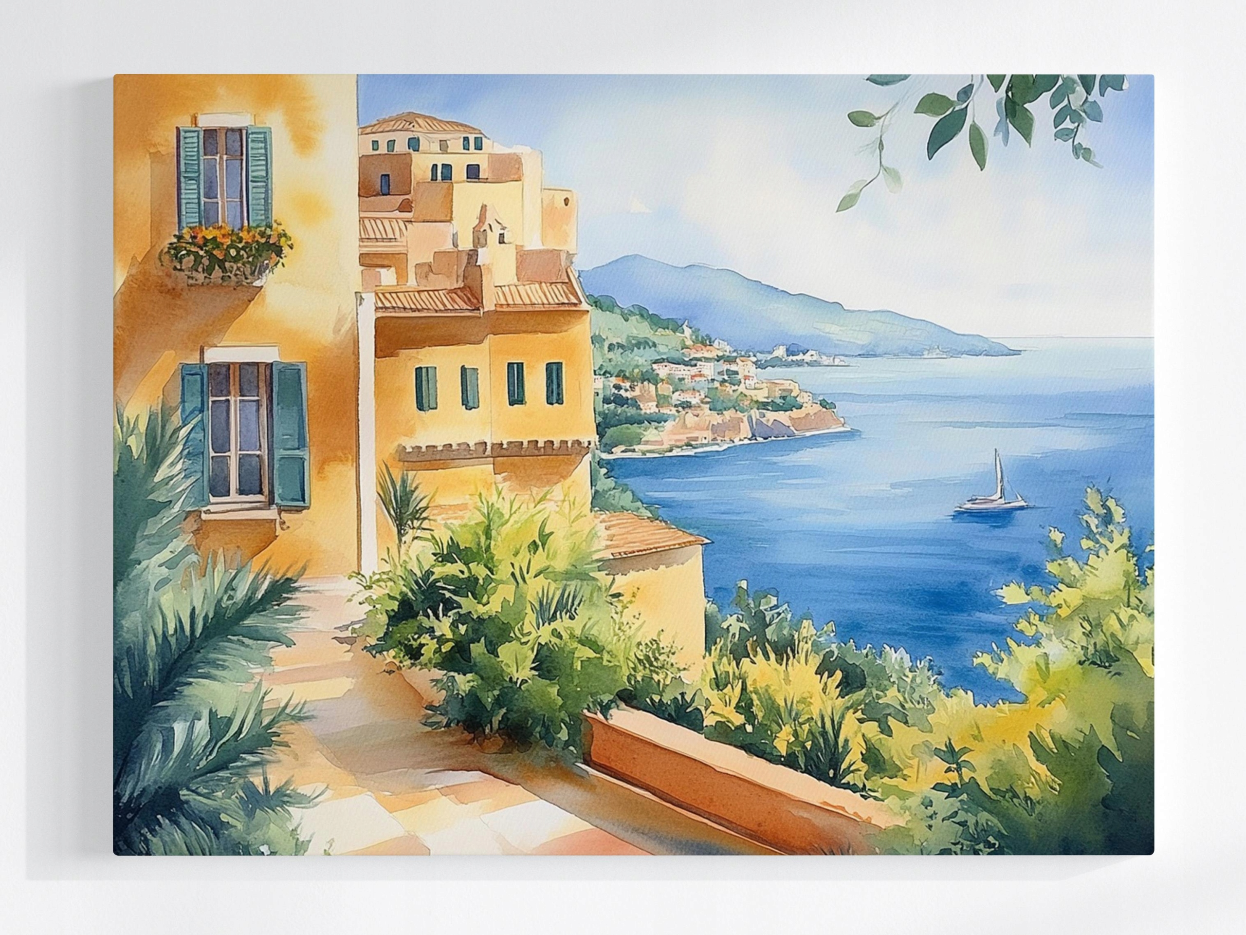 Obraz Na Plátně Canvas Jižní Pobřeží Moře Pohled Na Slunce Jachta 100x75