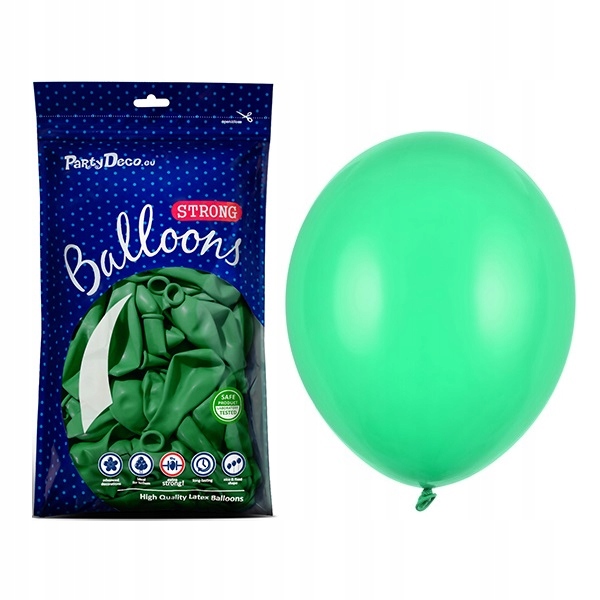 

Balony na Urodziny zielone pastelowe 23cm 100szt