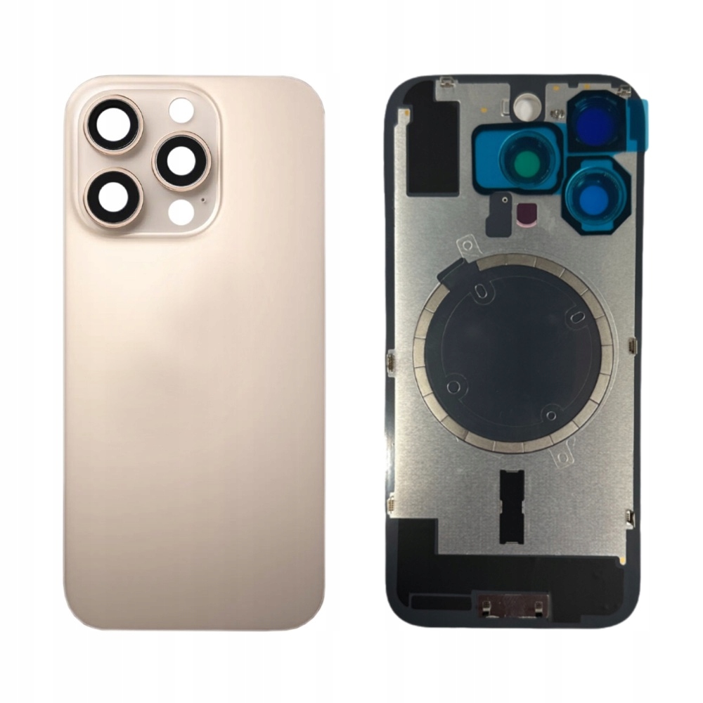 Tylny Panel Szkło Tył Ramka do Apple iPhone 16 Pro Tytan Pustynny