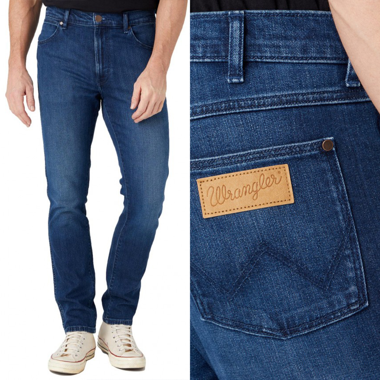 Wrangler Larston slim Blue Ring Džíny Přiléhavé Džínové Kalhoty W33 L34