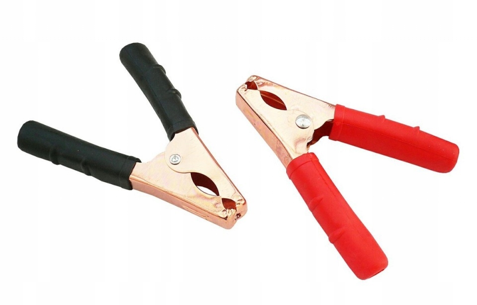 Krokodylek duży 80A CZERWONY/CZARNY