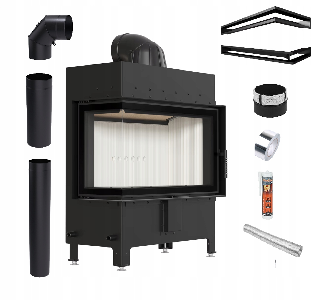 Krbová Vložka Lucy 14 kW Levá Ocelová Vzduchová Ekoprojektová Sada