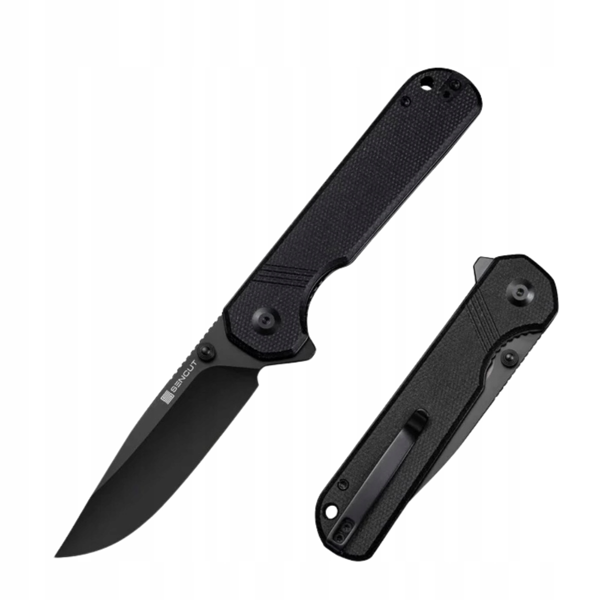 Edc zavírací Nůž Sencut Aetheris Flipper Canvas Micarta Ocel 9Cr18MoV