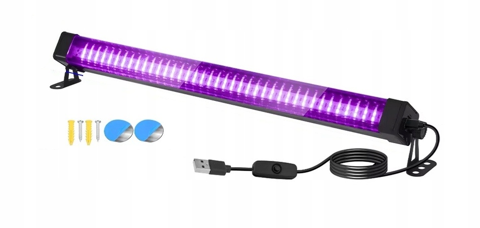 Lampa Panel Moduł UV LED 10W Czarne – Światło ultrafioletowe 42 cm.