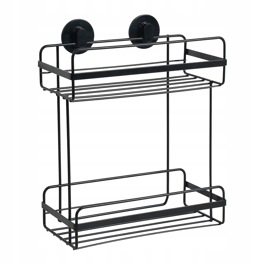 

Półka Łazienkowa Regał Czarny Mat Loft 3M Taśma 2P