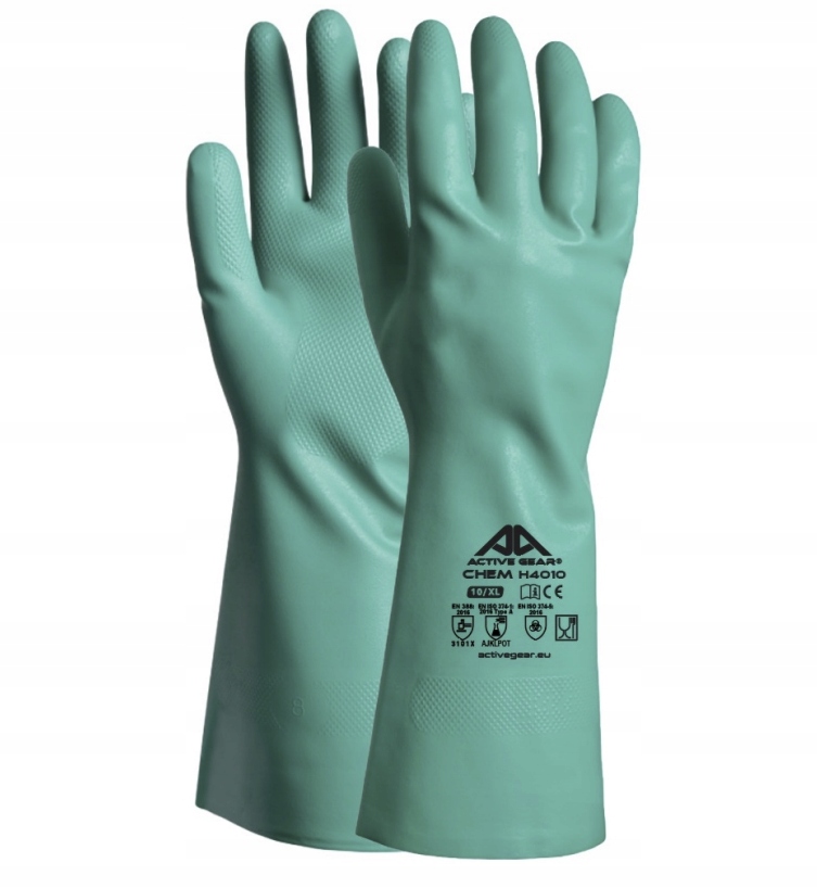 

Rękawice Gumowe Nitrylowe Active Chem r.8 1para