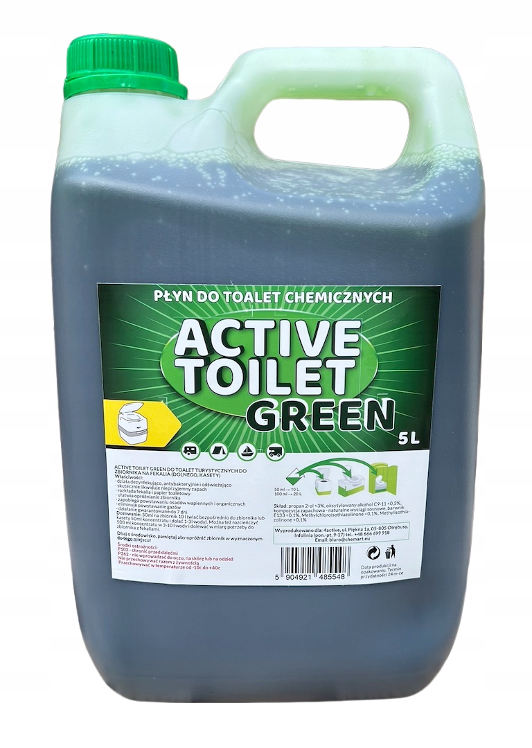 

Płyn do toalet turystycznych Active Toilet 5L Bio