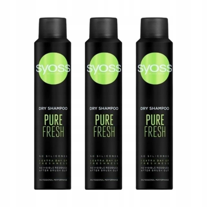 

Syoss Pure Fresh Suchy Szampon 3x200ml
