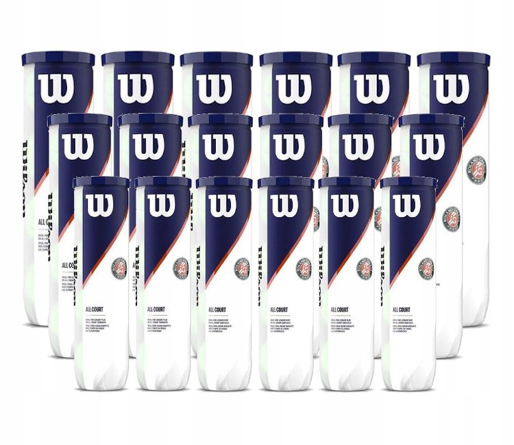 Tenisové míčky Wilson Roland Garros All Court Karton 18 x 4 ks