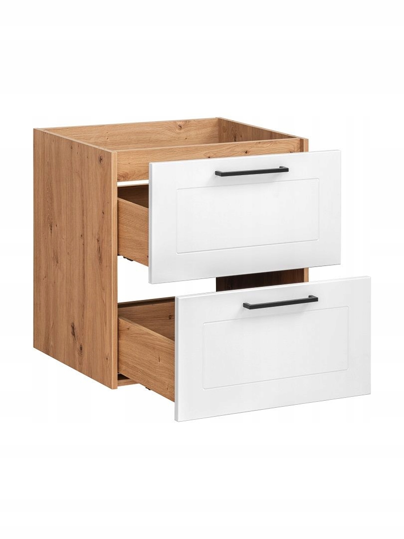 SZAFKA ŁAZIENKOWA WISZĄCA 60 CM MADERA WHITE Kolor frontów biały