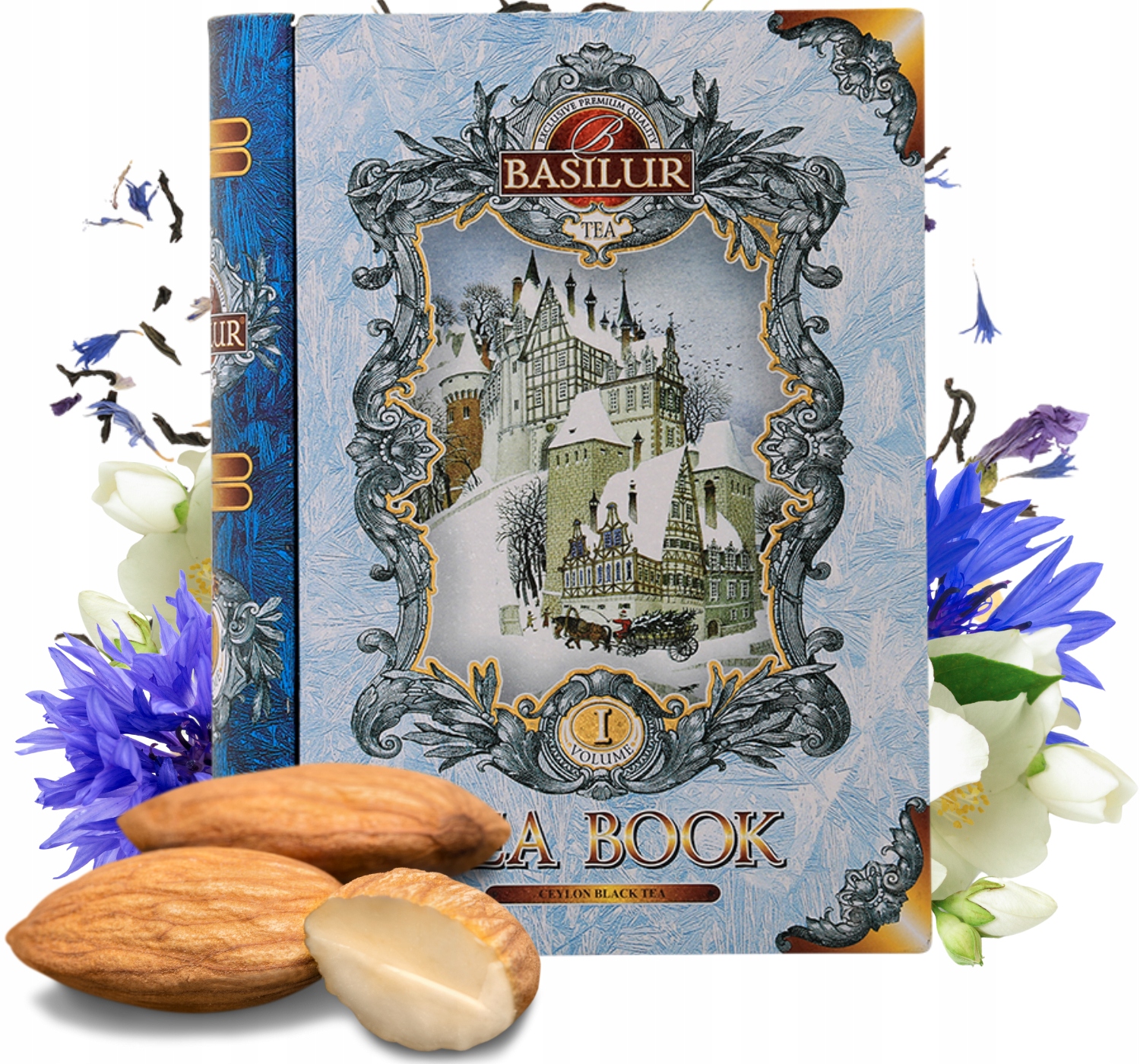 Levně Basilur Tea Book Vol I čaj černý Pražené Mandle list Plechovka 100 g