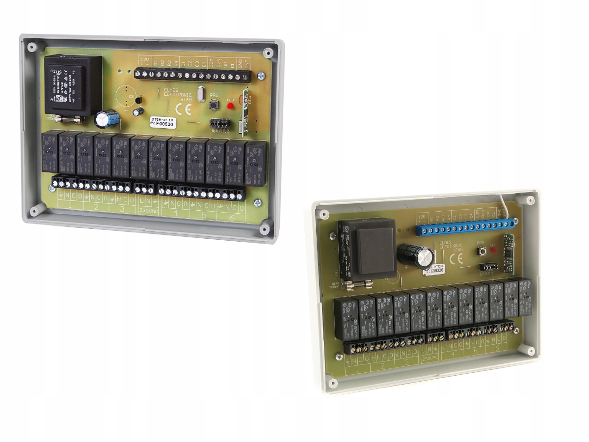 ST6H - Sterownik radiowy do rolet ELMES (silnik) Typ alarmu przewodowy