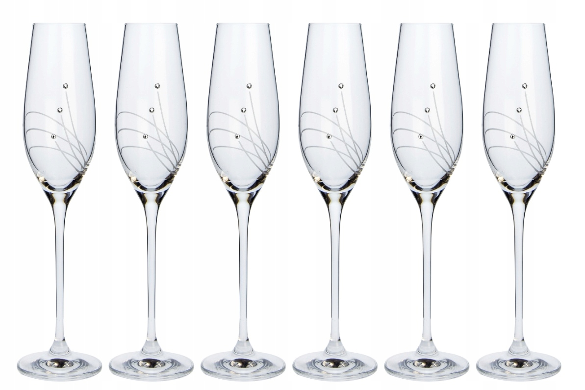 Celebration kieliszki do szampana 210ml Swarovski Crystals 30538 (6szt) Stan opakowania oryginalne