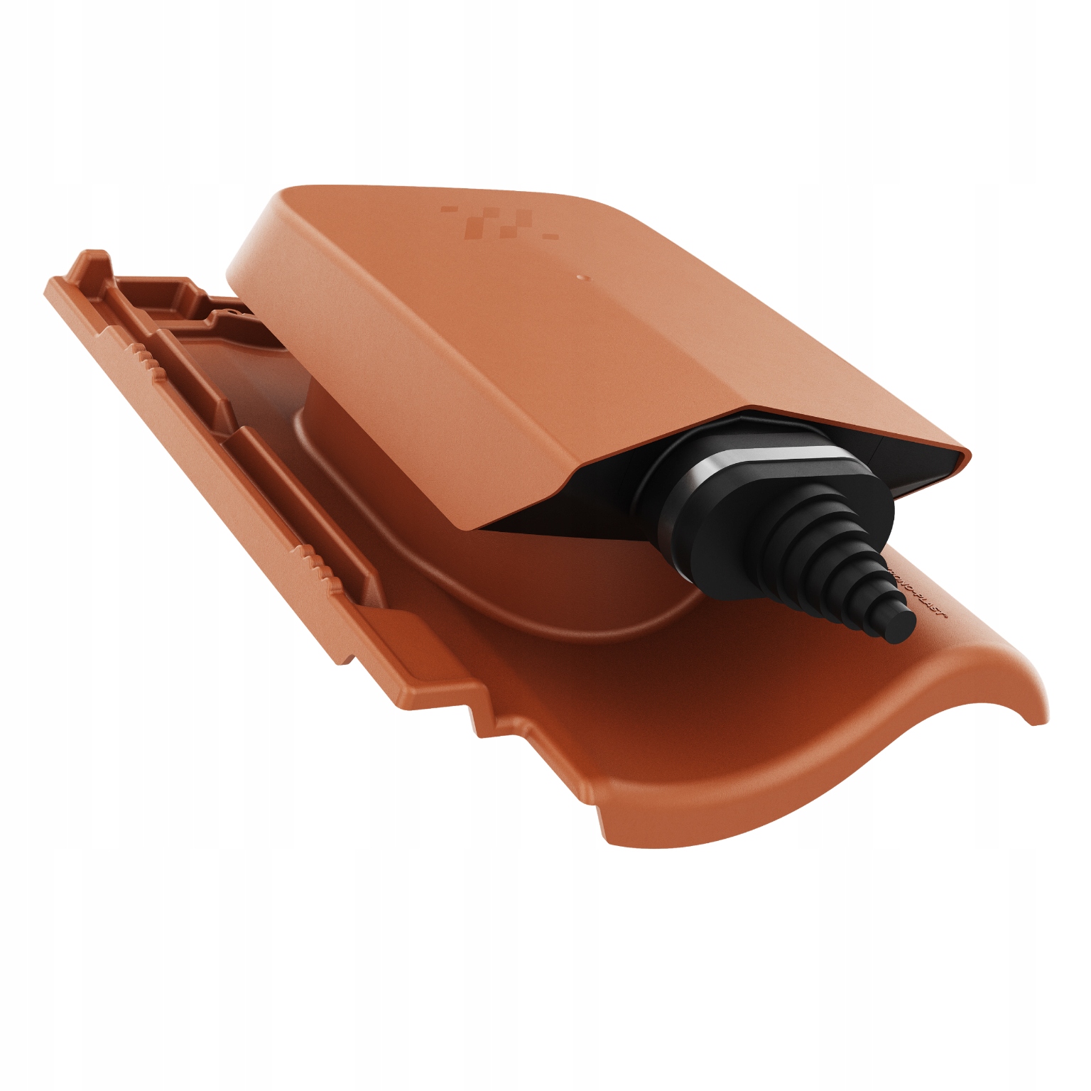 Solární Přechod na solární kabely Roben Milano Přírodní Červená