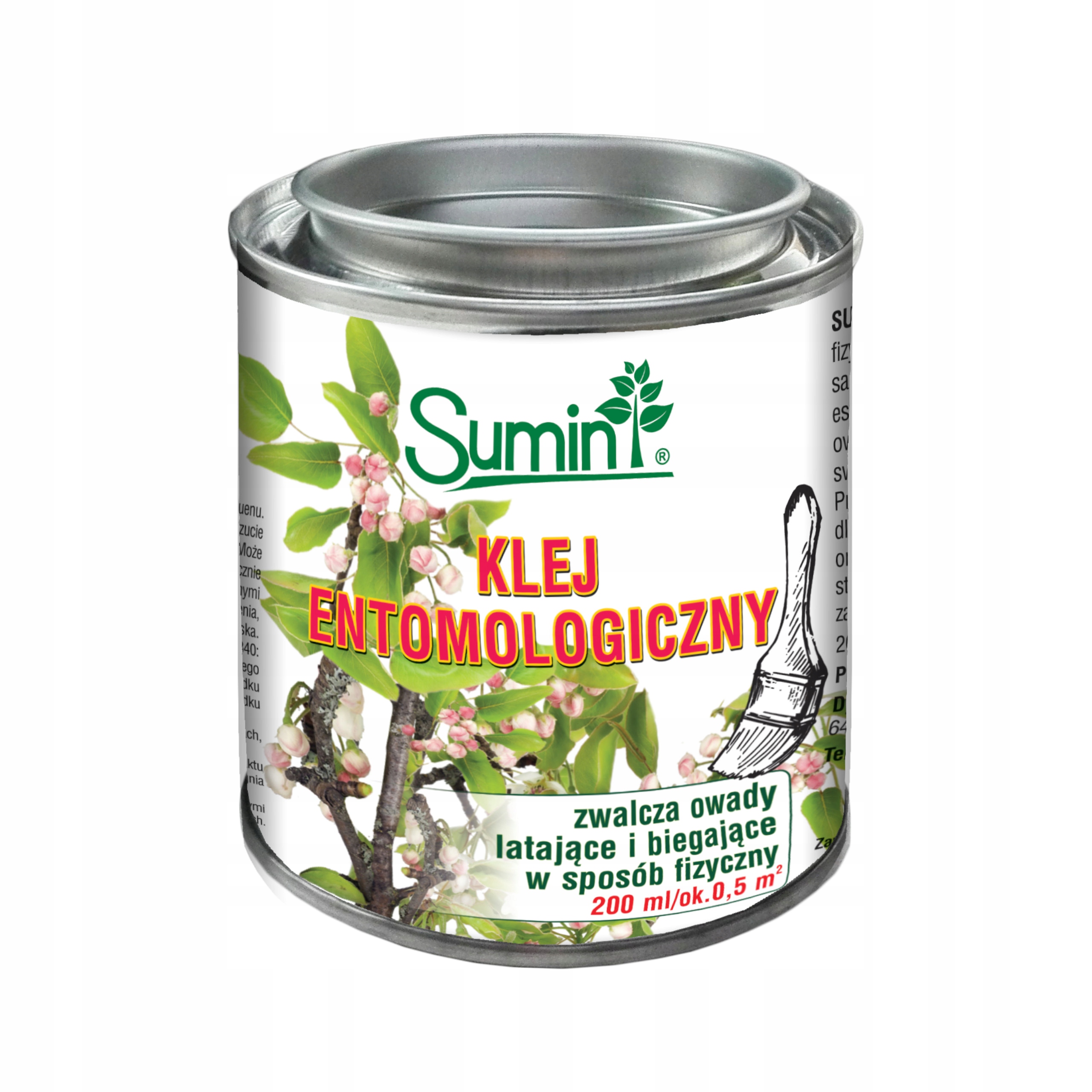 KLEJ ENTOMOLOGICZNY 200ml ZWALCZA OWADY DRZEW Sumin