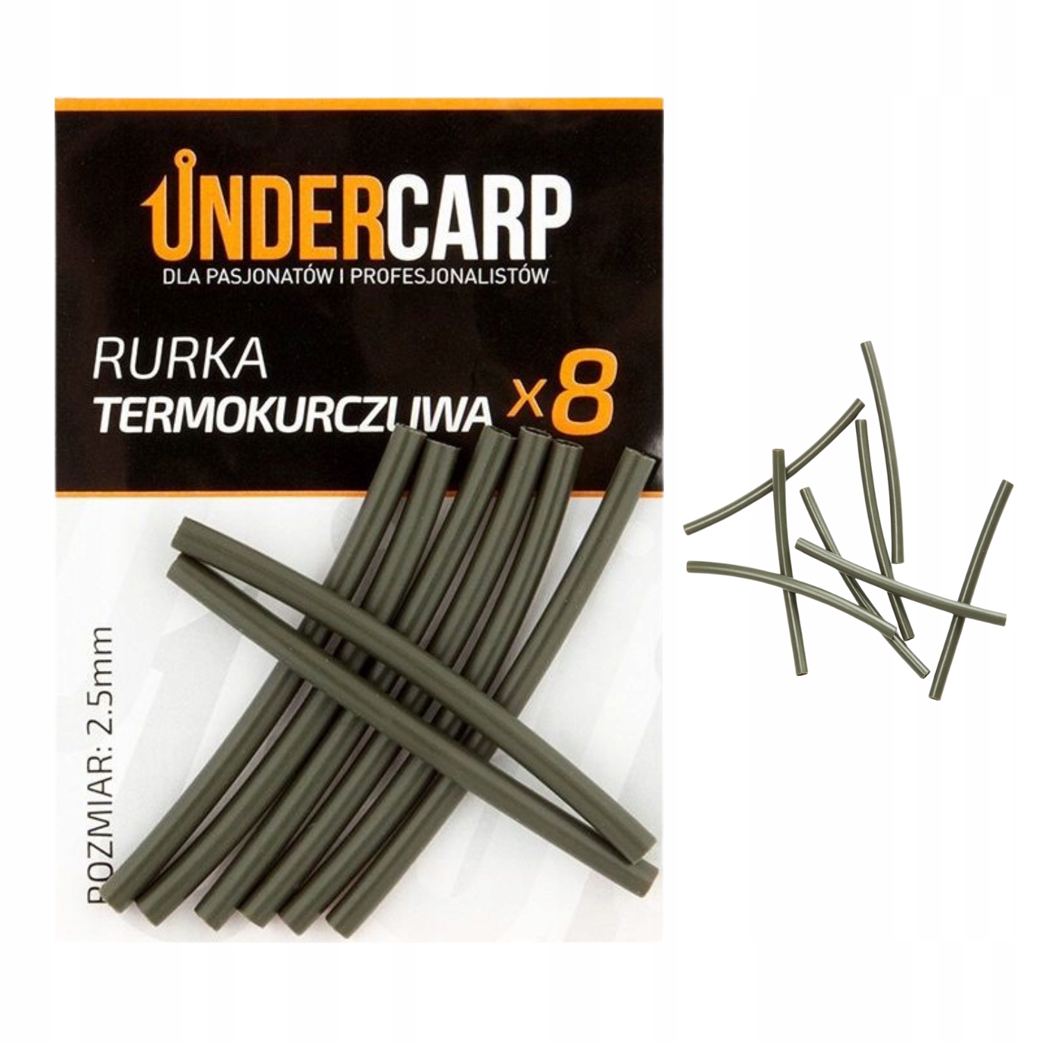 Rurki Termokurczliwe Under Carp Zielone 2,5mm