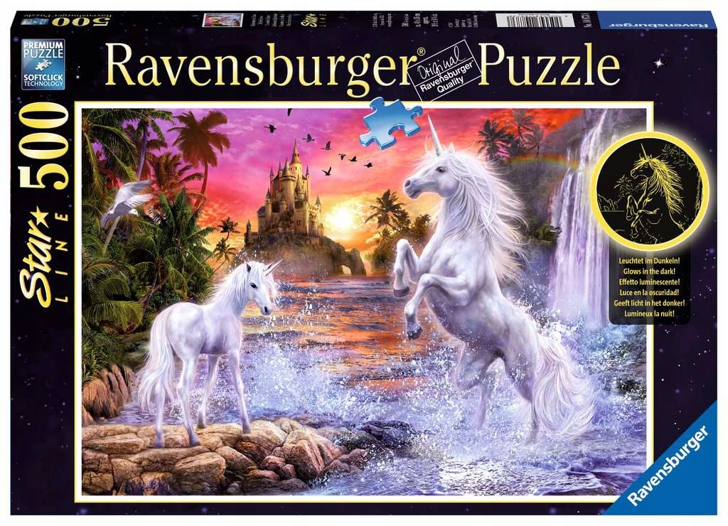 

Ravensburger Puzzle Jednorożce Świecące 500 el.