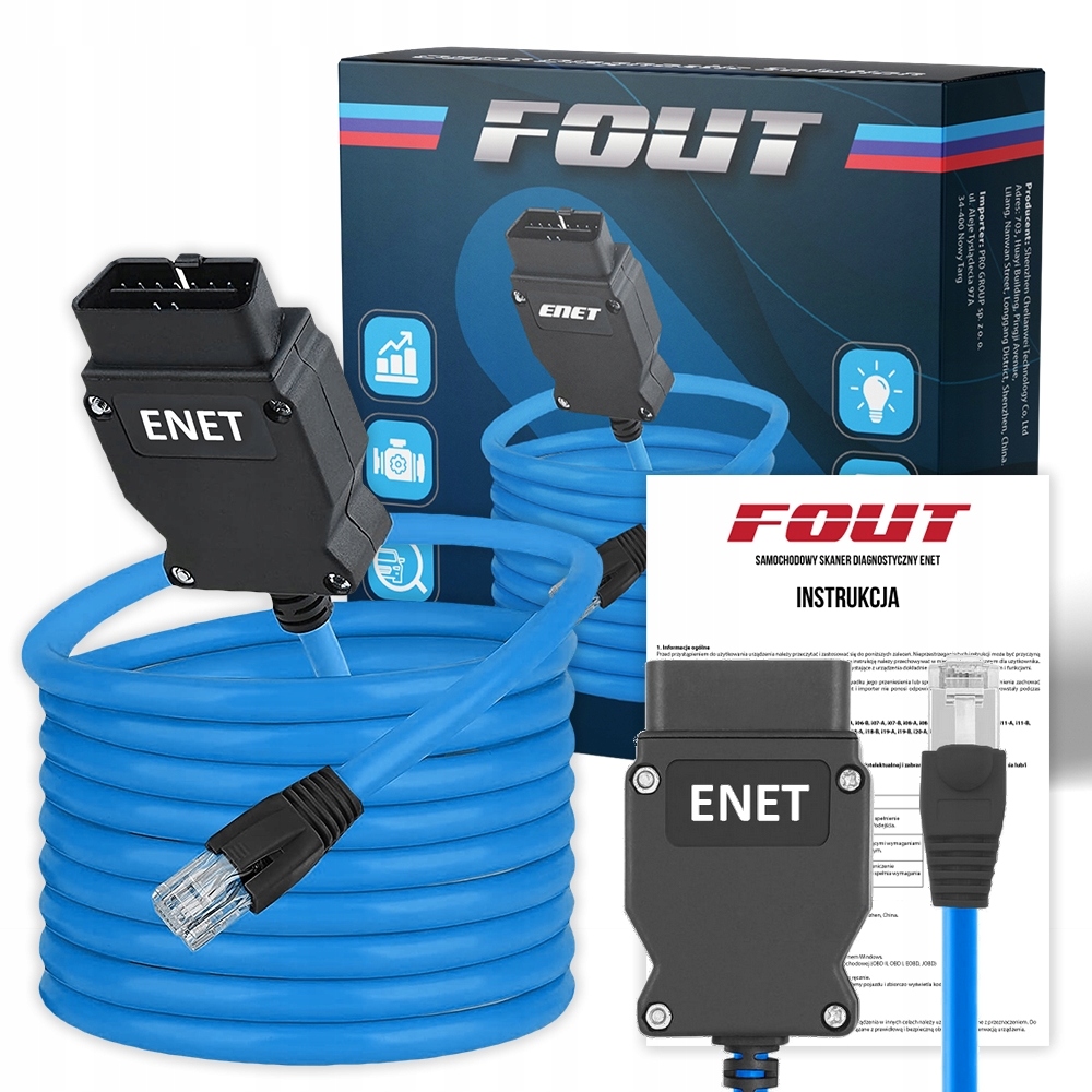 V3 Interfejs Bmw Enet V2 E-sys Seria F G I Ista Kabel F10 F20 F30 X1 X3 X5