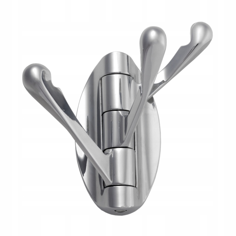 WIESZAK HACZYK SKŁADANY ŚCIENNY POTRÓJNY AMIX - W010/MC MAT CHROM