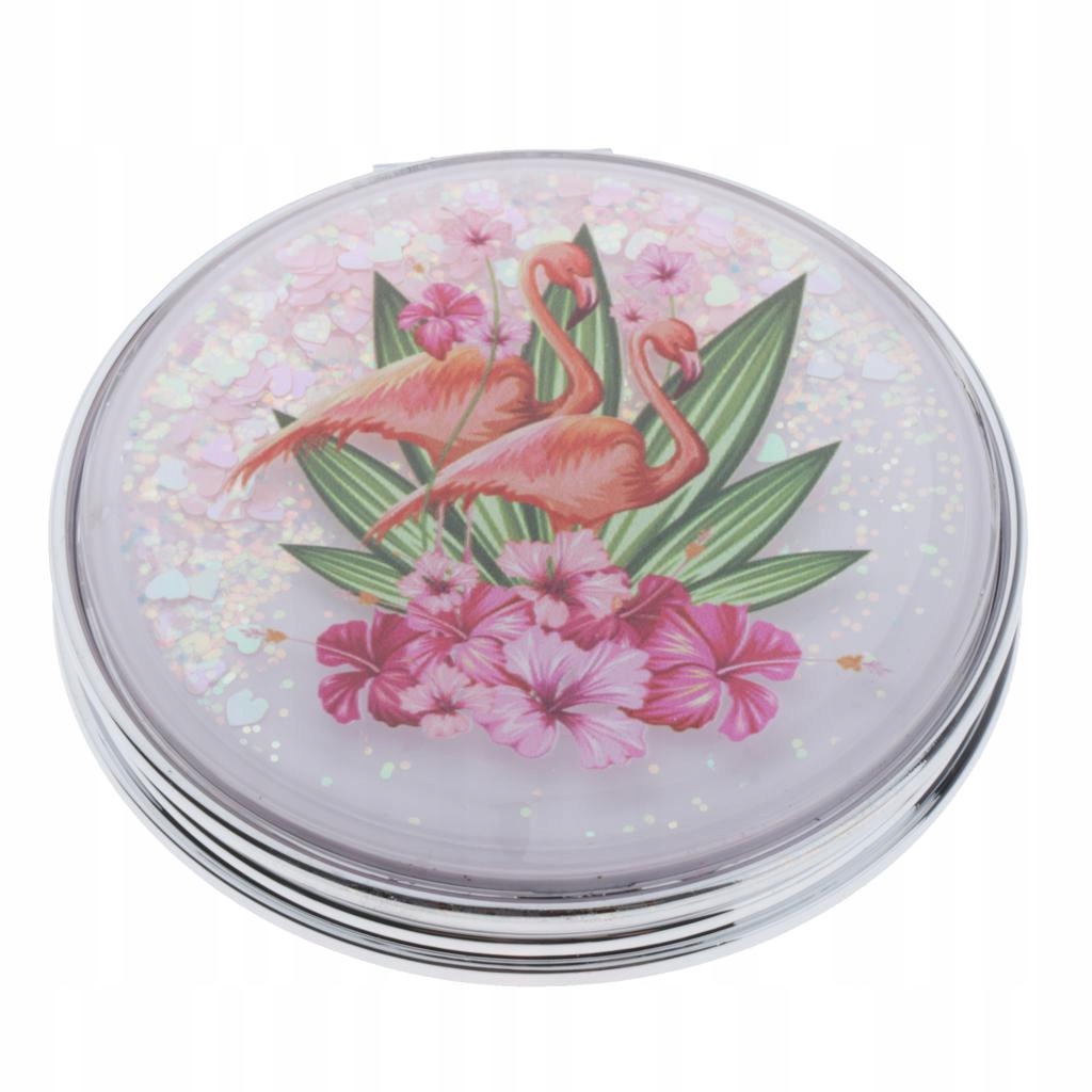 wkv-Metal Compact Folding Mirror Round