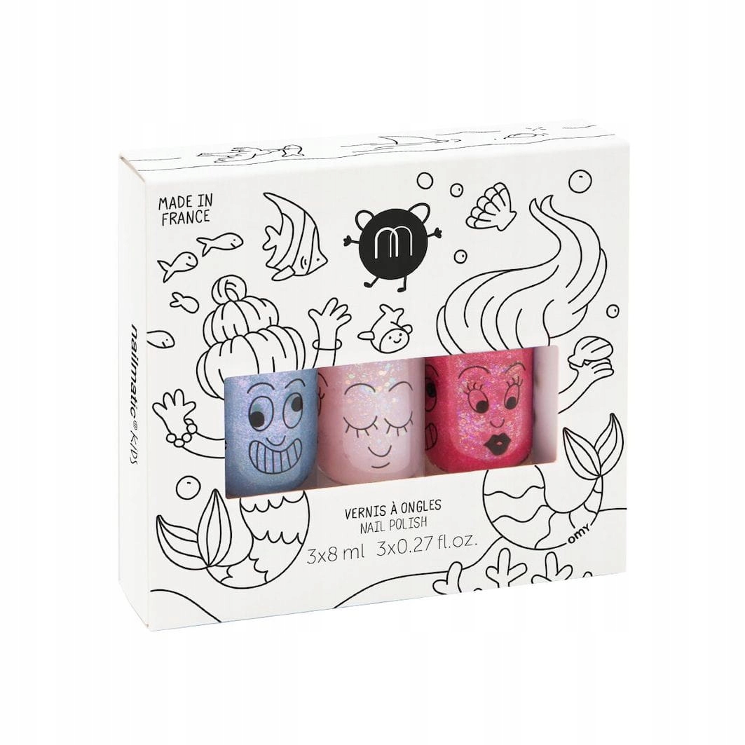Nailmatic_set Kids Mermaid sada laků na nehty Dolly 8 ml Sissi 8 m