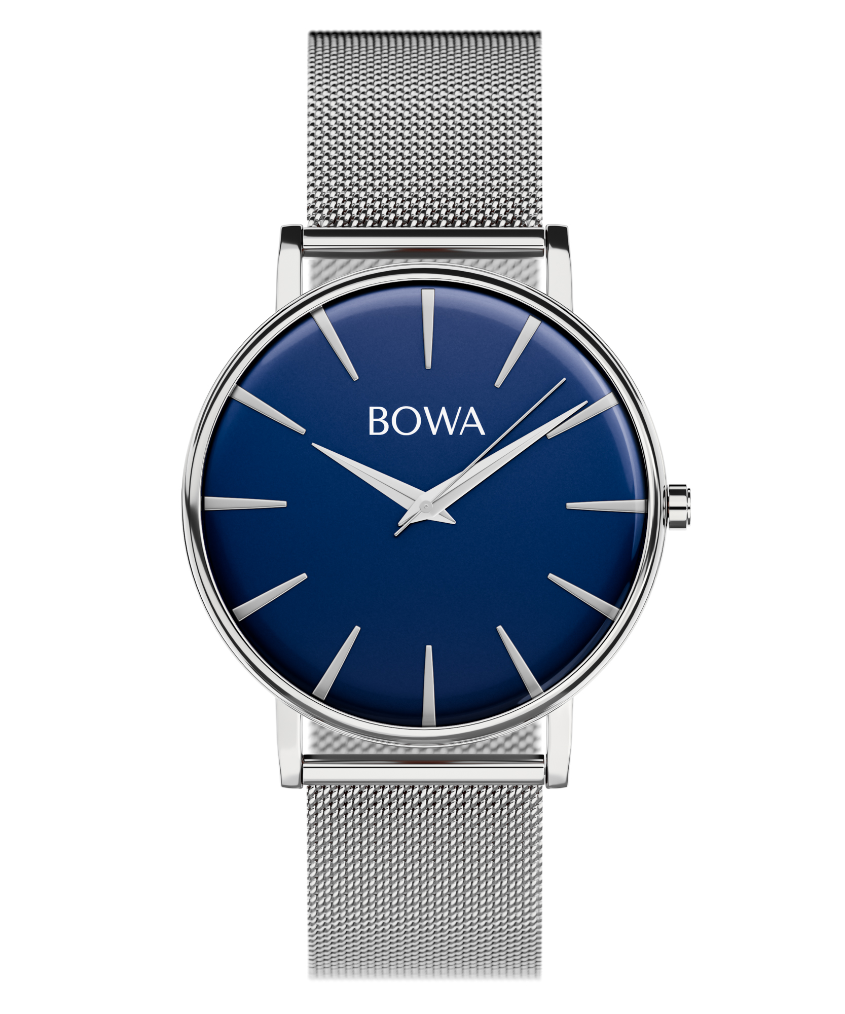 Dámské hodinky Bowa Praha Navy Blue-Silver Mesh 38