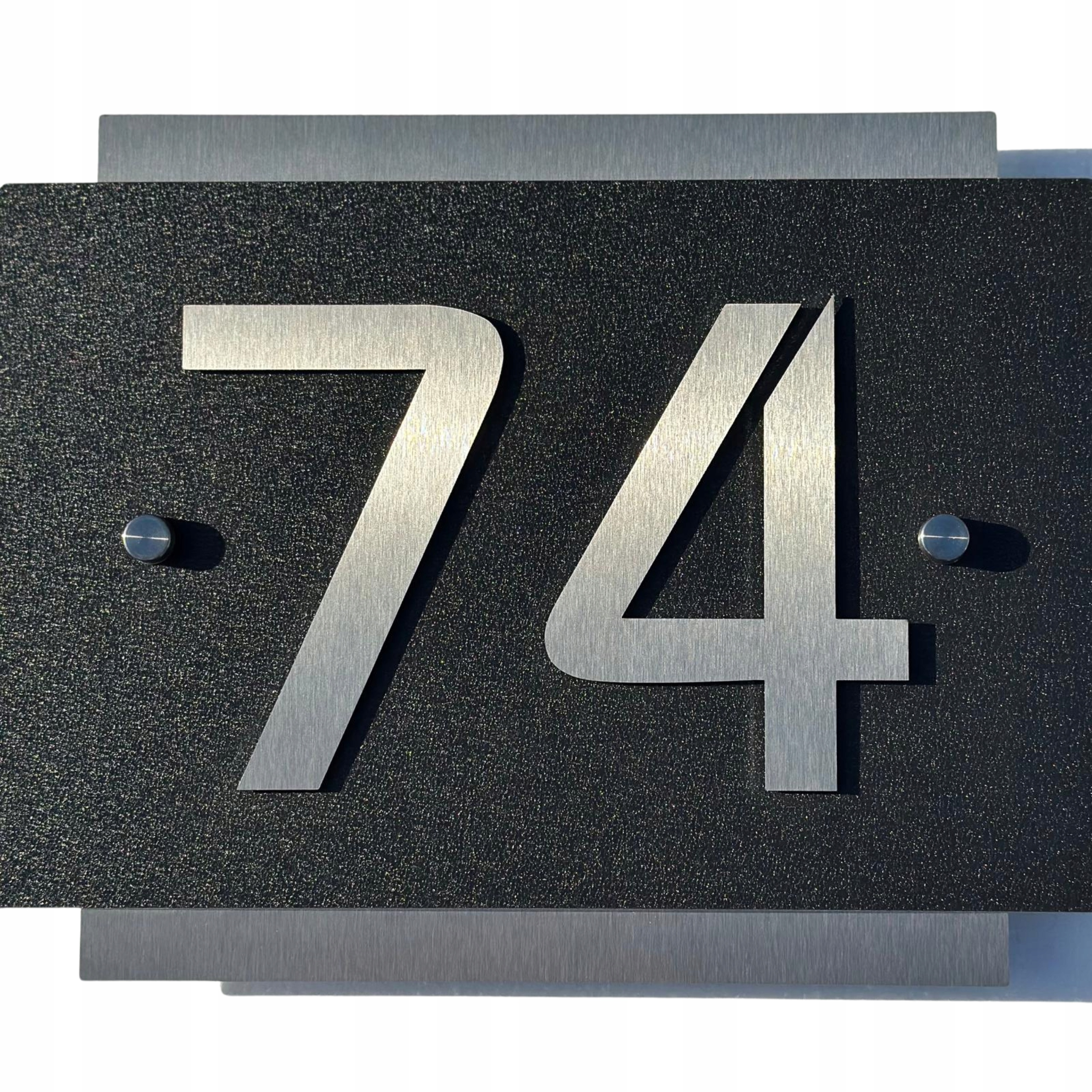 Nerezové 3D číslo domu, Adresní tabulka Nerezová Ocel, 20x30 cm