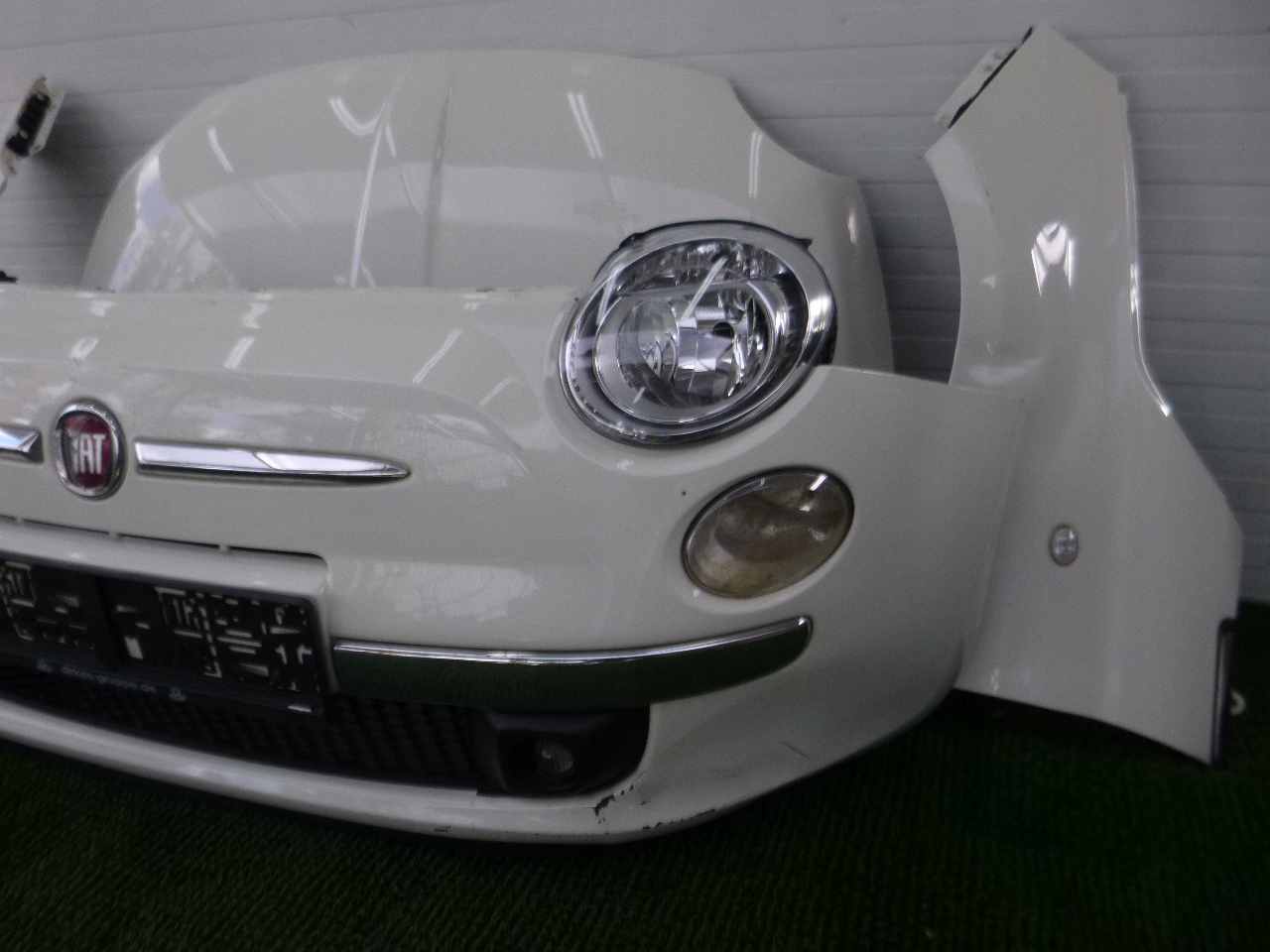 FIAT 500 07- front KPL bonnet bumper support panel for radiators lights colour 268
