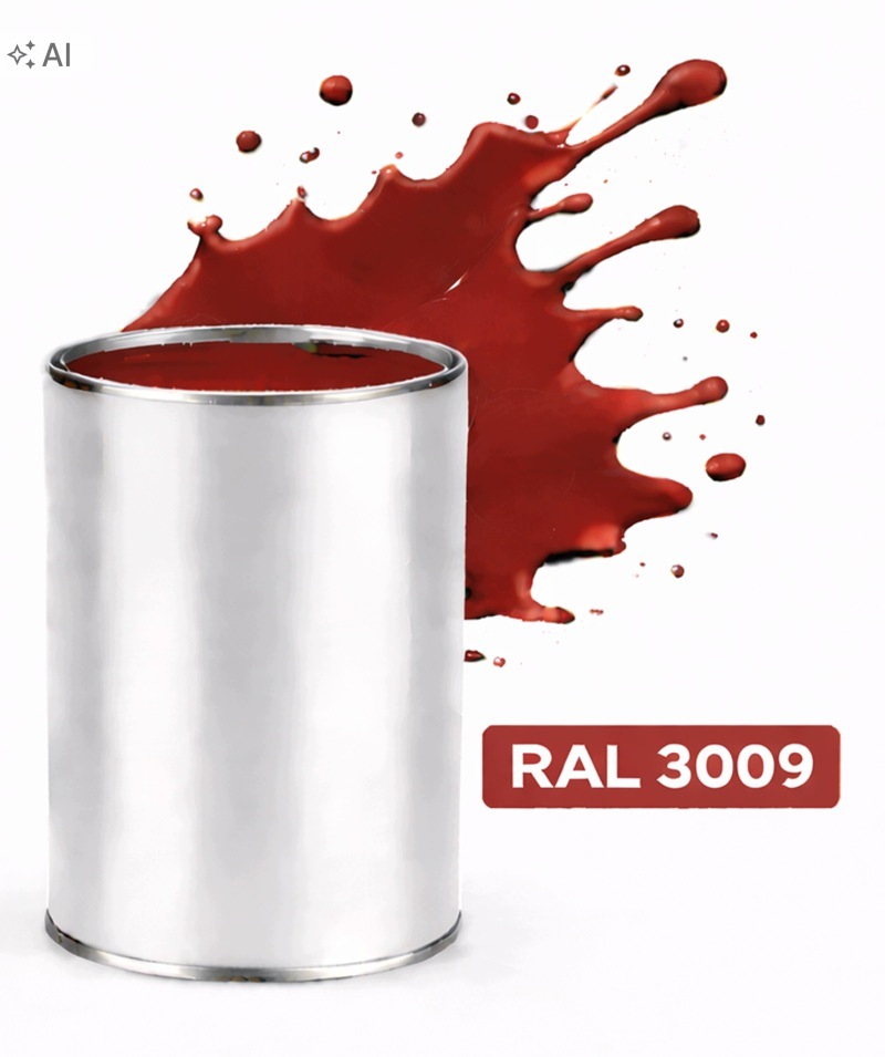 Ral 3009 Alkydová smaltovaná lesklá Barva na kov a ocel 1L