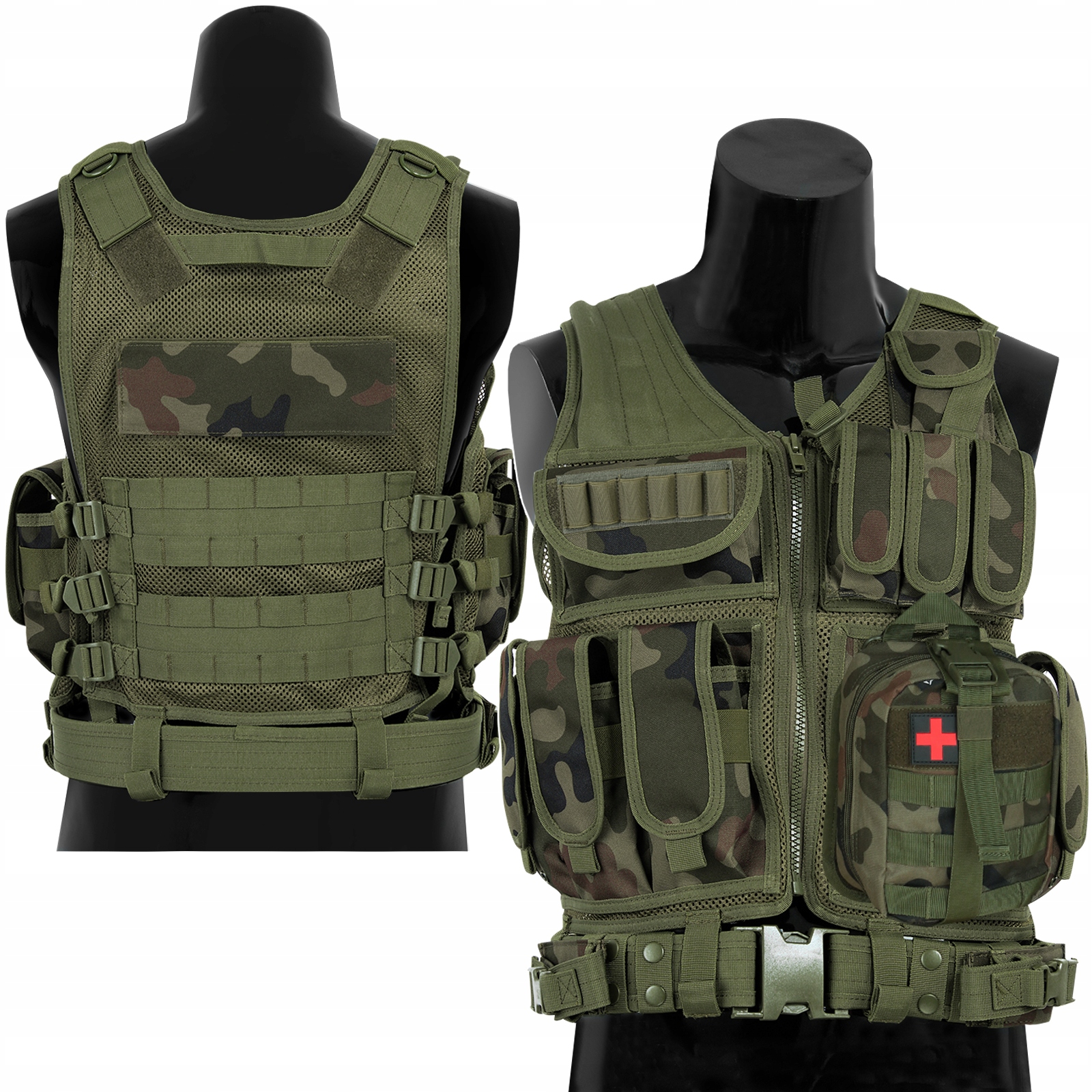 Kamizelka Taktyczna Wojskowa Z Ładownicami Dominator Huzar Pl Camo wz.93