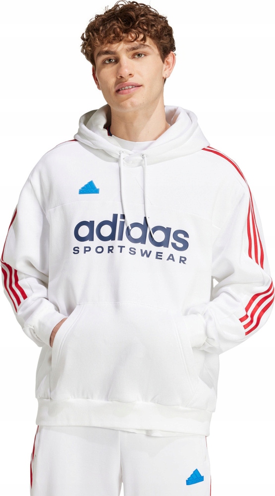 Pánská Mikina Adidas House Of Tiro Nations Pack Bílá IY4528 velikost XL