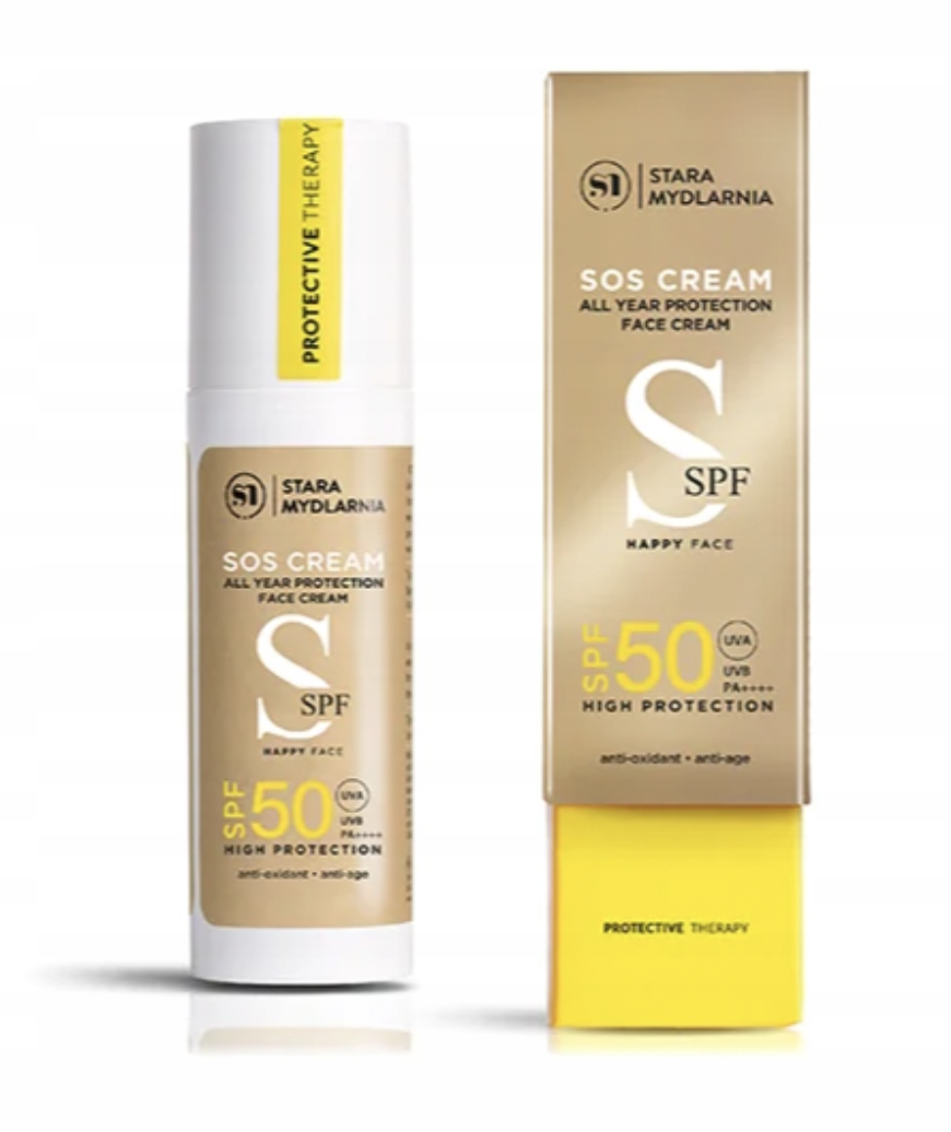 Sos Spf 50 protivráskový ochranný krém na obličej 50 ml Stara Mydlarnia