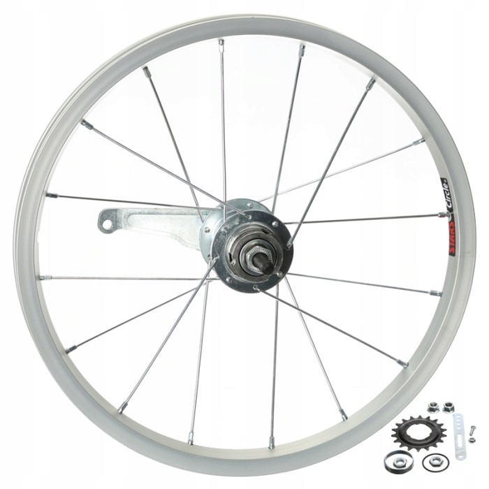 Koło rowerowe tył 16 Torpedo Falcon Aluminiowe do Rowerka dziecięcego