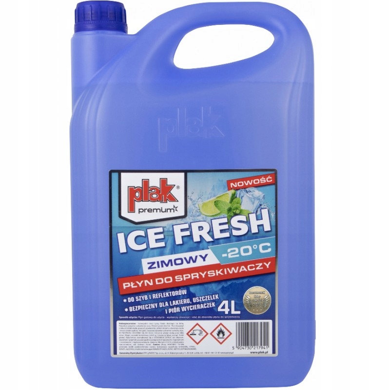

Plak Ice Fresh 4L Zimowy Płyn Do Spryskiwaczy -20C