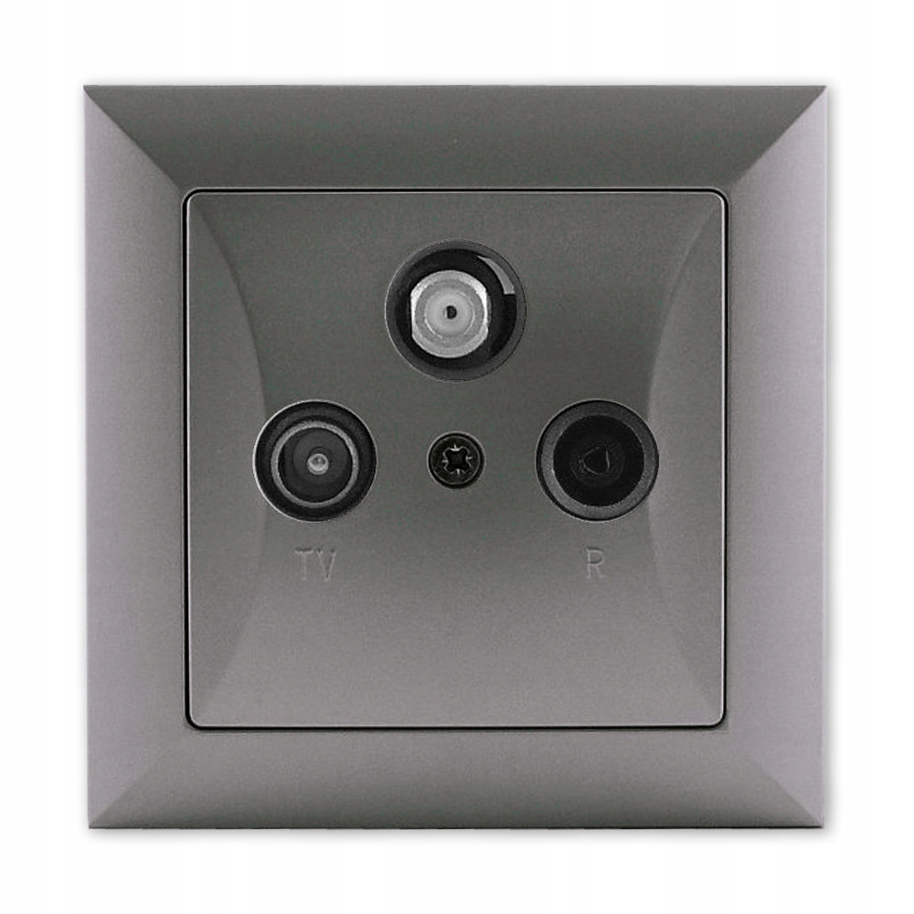 

Opal Gniazdo Antenowe Telewizyjne Rtv-sat Grafit