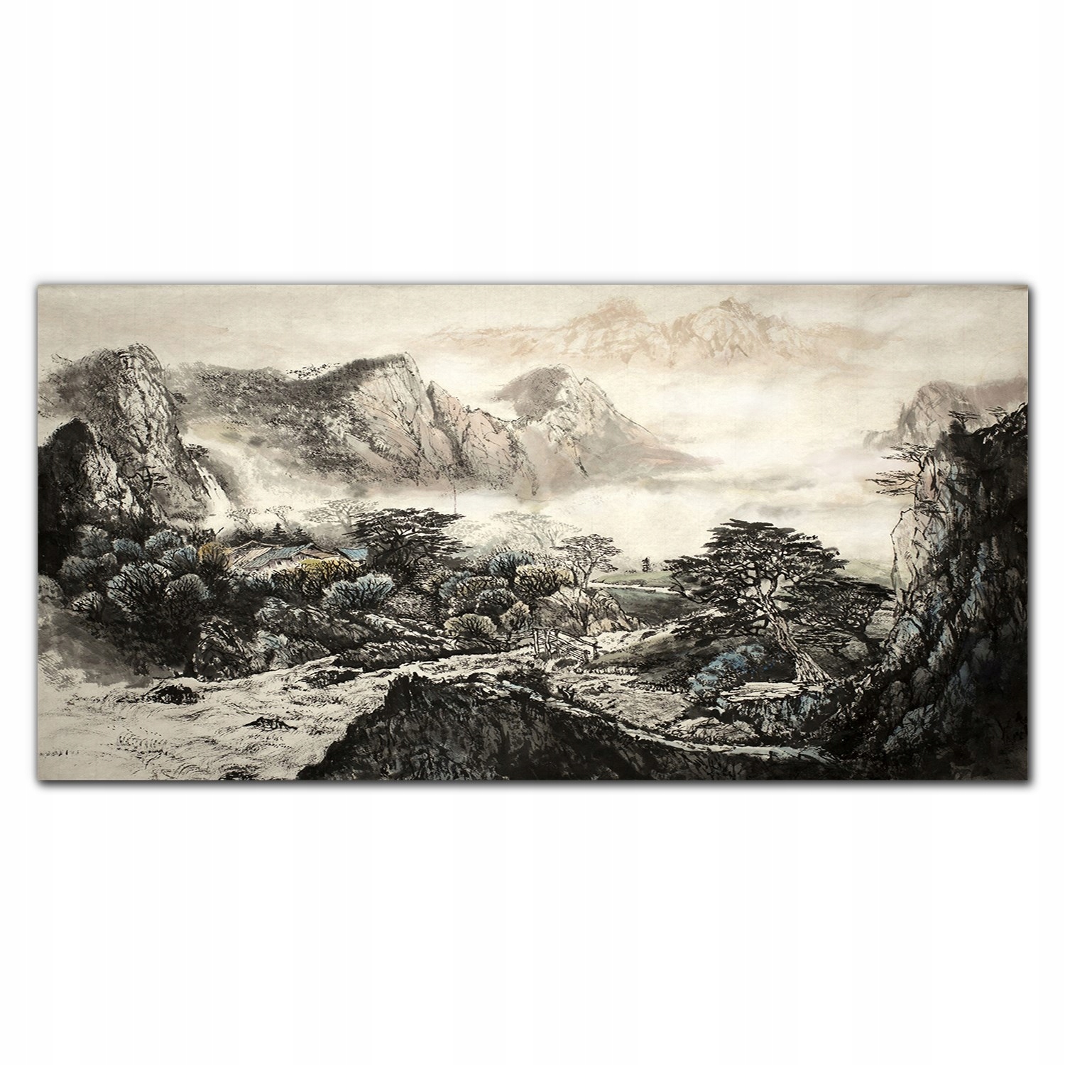 

Obraz akrylowy nowoczesny 120x60 Góry chiny drzewa