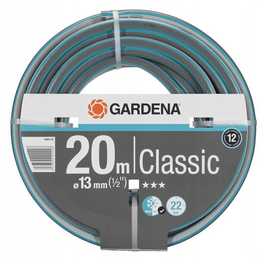 

Wąż ogrodowy Classic 1/2", 20 m Gardena 22bar