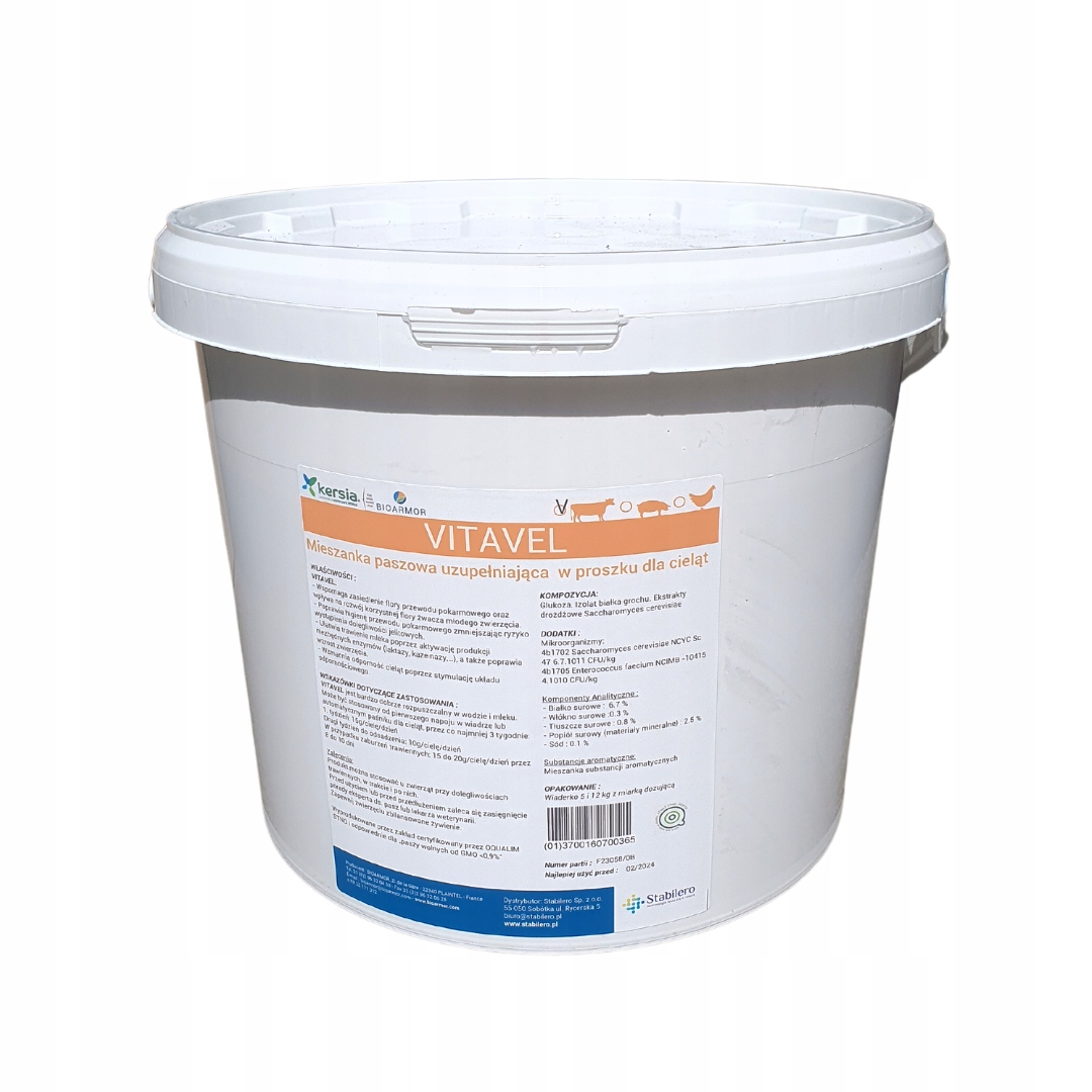PROBIOTYK NA TRAWIENIE dla cieląt koźląt PRZECIW BIEGUNCE VITAVEL 5kg