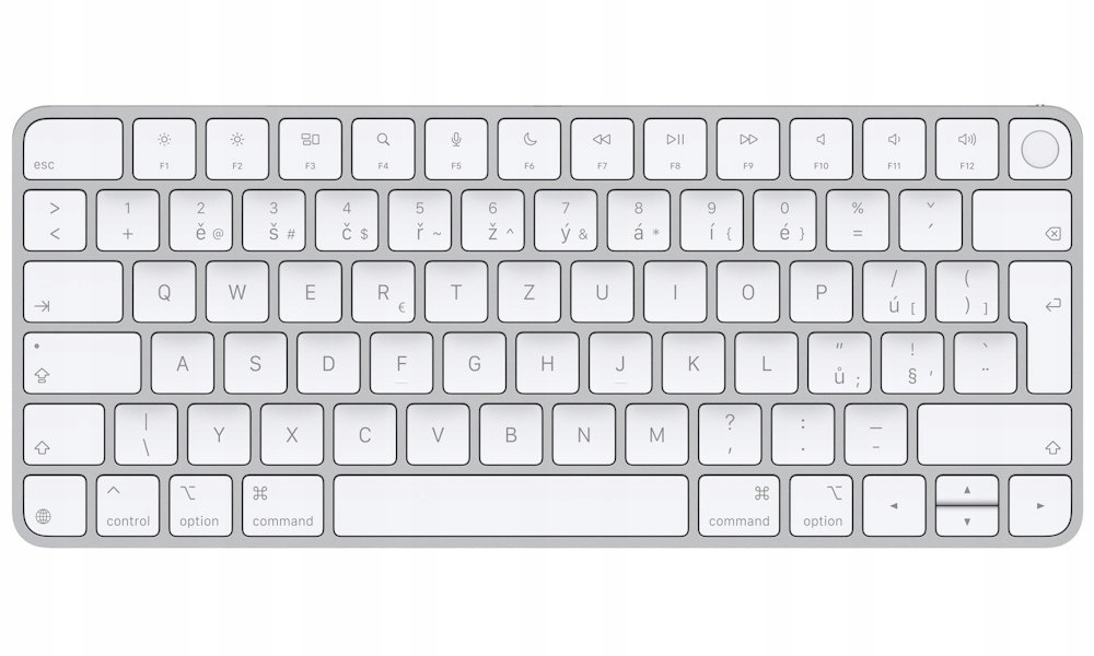 Apple Magic Keyboard s Touch ID (2024) Bílé klávesy Usb-c bezdrátová