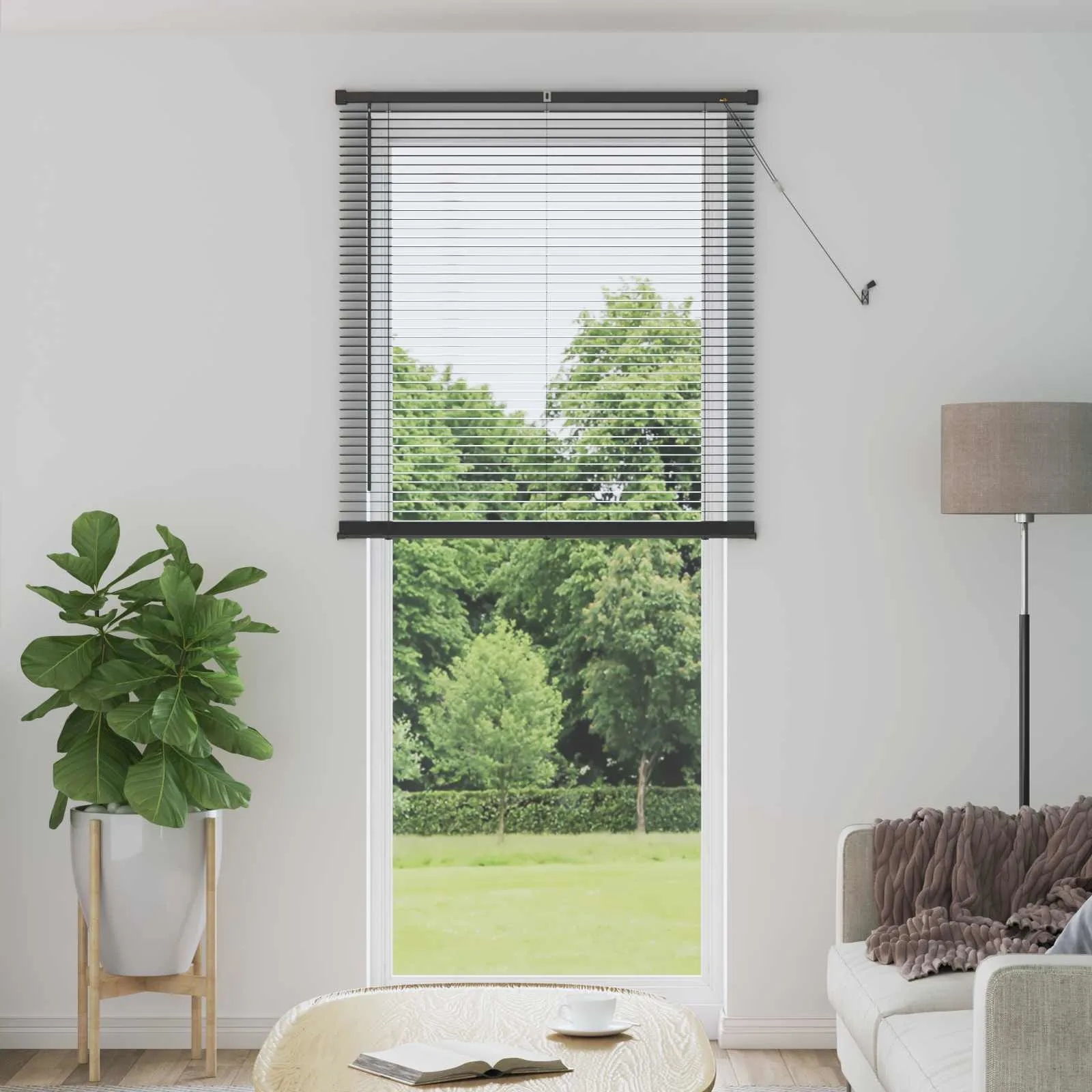 vidaXL Venet školní žaluzie Stříbrně šedá 213 x 100 cm Pvc