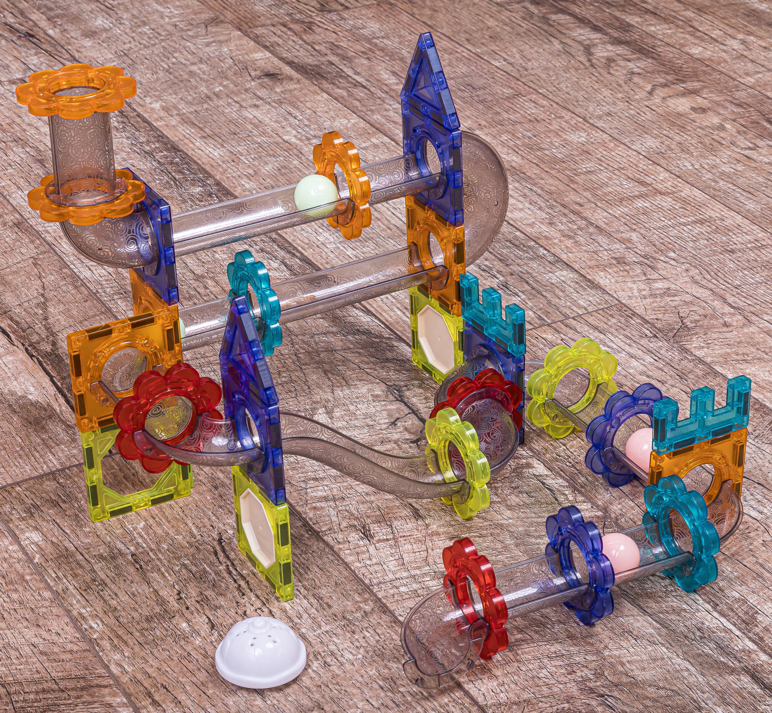 KLOCKI MAGNETYCZNE KONSTRUKCYJNE ŚWIECĄCY TOR 81el Marka inna