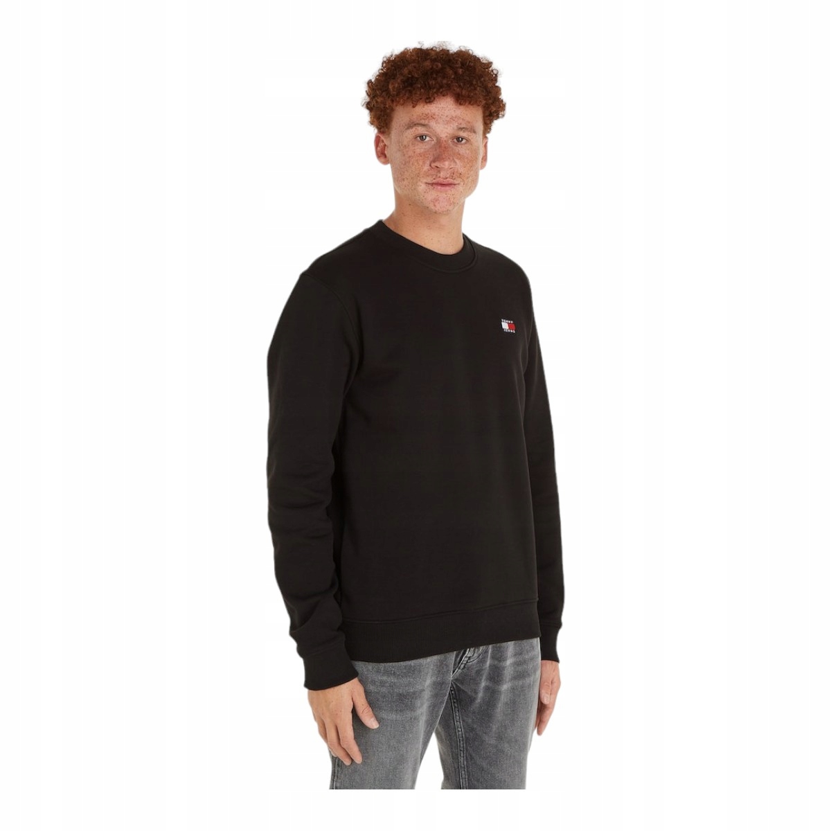 Tommy Hilfiger Pánská Mikina Tjm Reg Badge Crew Ext Černá vel. L