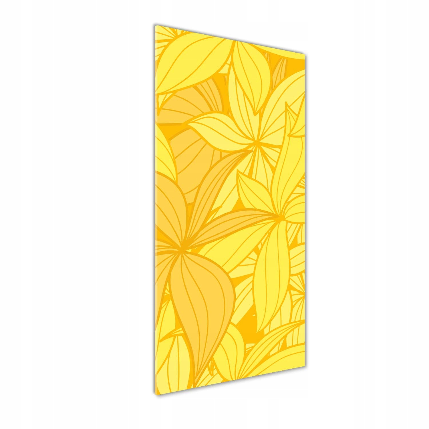 

Nowoczesny fotoobraz akrylowy Żółte kwiaty 50x125