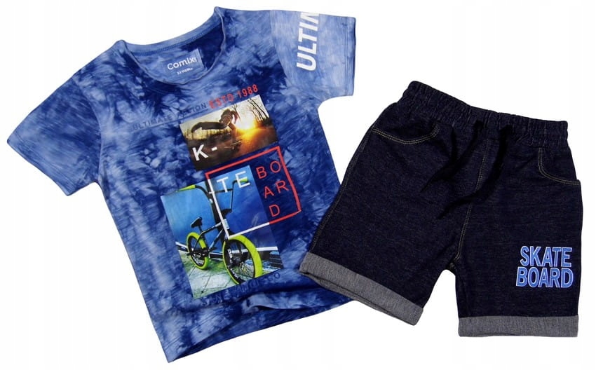 

koszulka spodenki jak jeans 3-4Y granat 565 Turcja