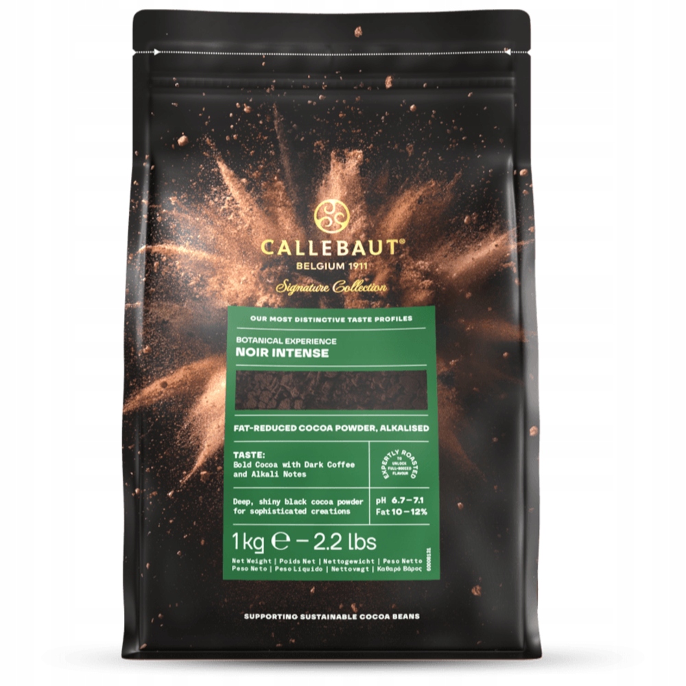 Czarne kakao alkalizowane Noir Intense 10-12% Callebaut 1kg