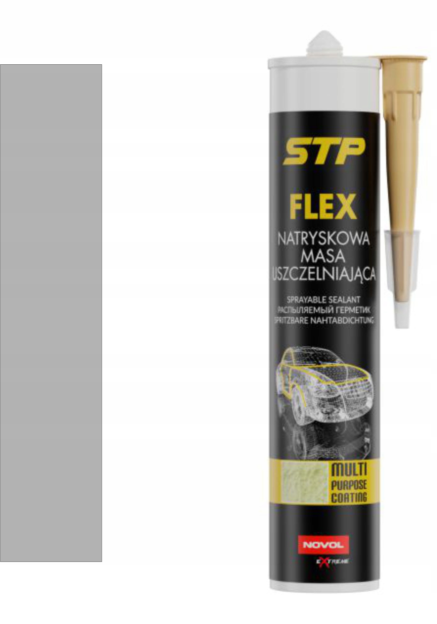 Novol Stp Flex natryskowa masa 290Ml Szara