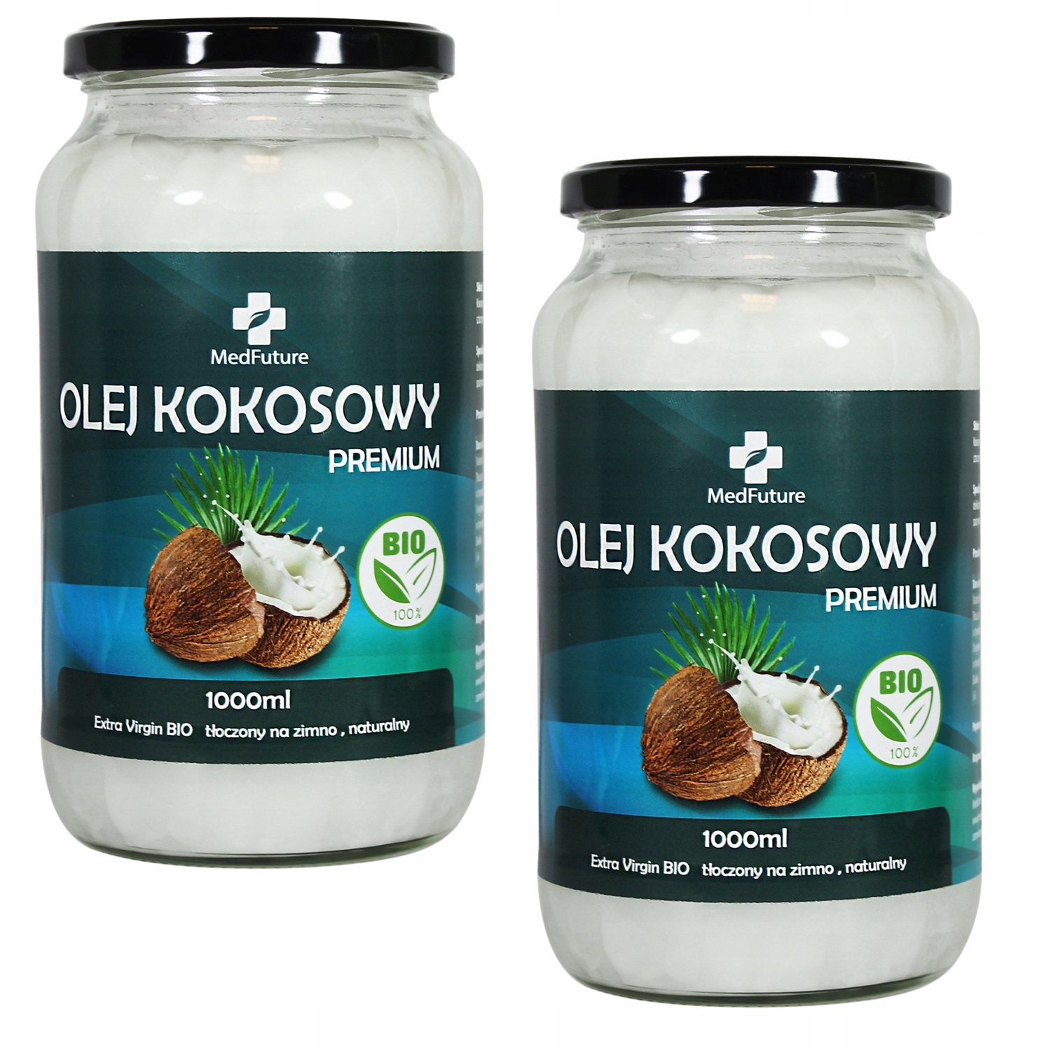 Olej kokosowy nierafinowany 2000ml Extra Virgin, uniwersalny, bez dodatków