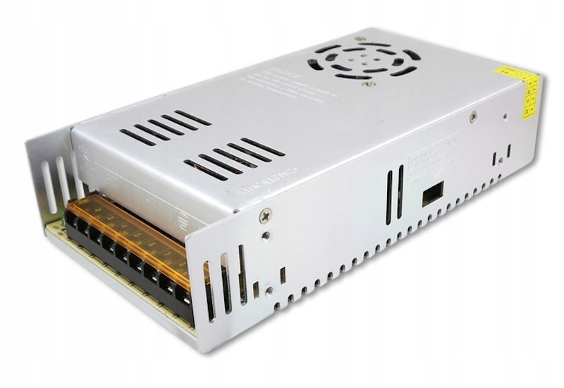 Zasilacz 12V do Led montażowy 350W 29A z wentylatorem 21,5 x 15 x 5cm